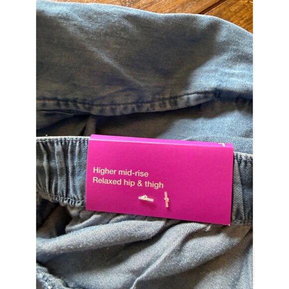 Merona Wide Leg Mid-Rise Casual Pull On Pants Large NWT - Picture 5 of 6